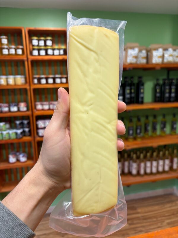 Sac sous vide de fromage Tomme de Kabylie en 3 tranches longues, 240 g, parfait pour la raclette.