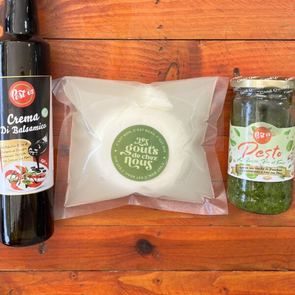 Combo de Pesto, Balsamico, burrata